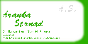 aranka strnad business card